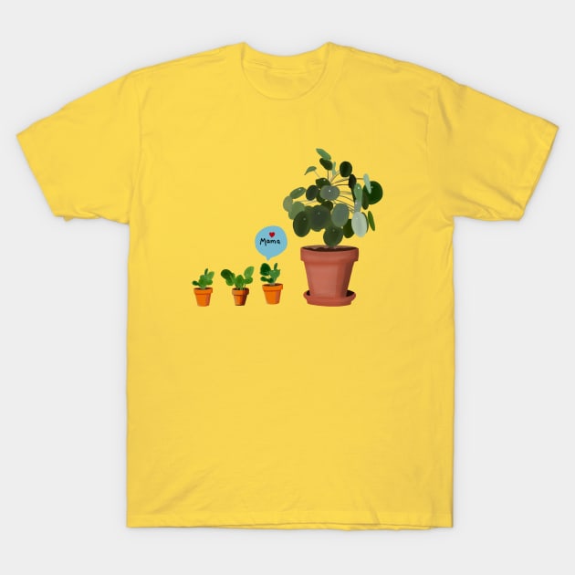 Pilea Mama and Babies T-Shirt by jenblove